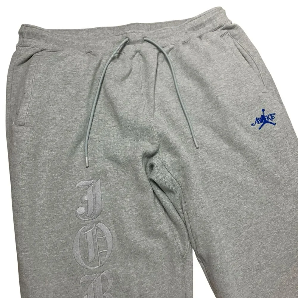 Nike Jordan x Awake NY Sweatpants Mens XXL Gray Activewear Streetwear FQ5445-091